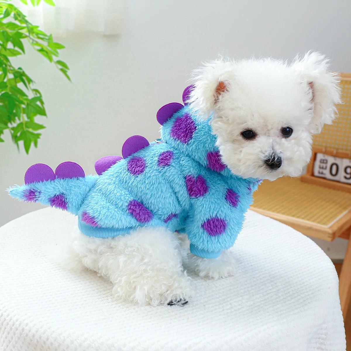 Roupinha de Dinossauro para Pets de Porte Pequeno